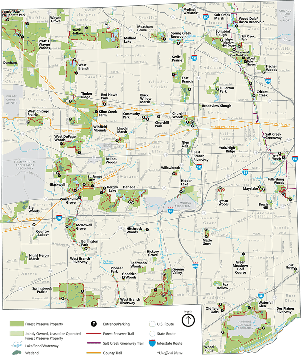 Dupage County Map With Cities